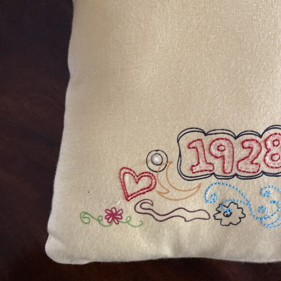 Walt Disney World Resort Oh Boy Mickey & Minnie Mouse Throw Pillow Yellow 11" - Picture 8 of 16